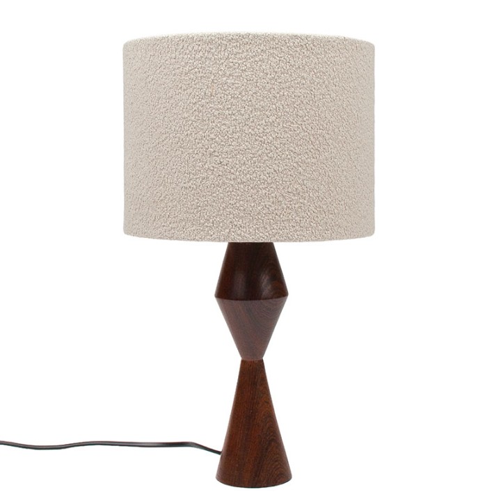 Mid-century rosewood table lamp