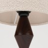 Palissanderhouten Mid-Century tafellampje
