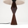 Mid-century rosewood table lamp