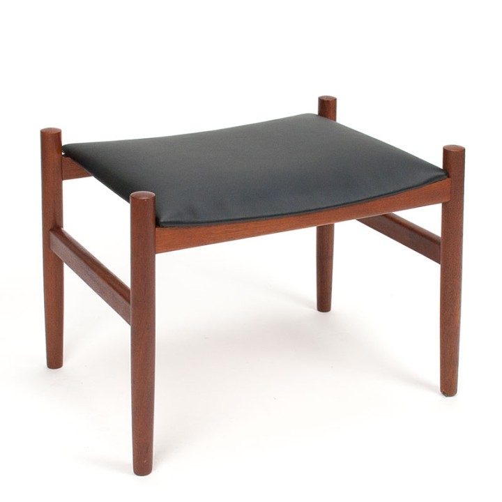 Deense ottoman vintage model in teak