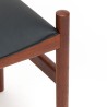 Deense ottoman vintage model in teak