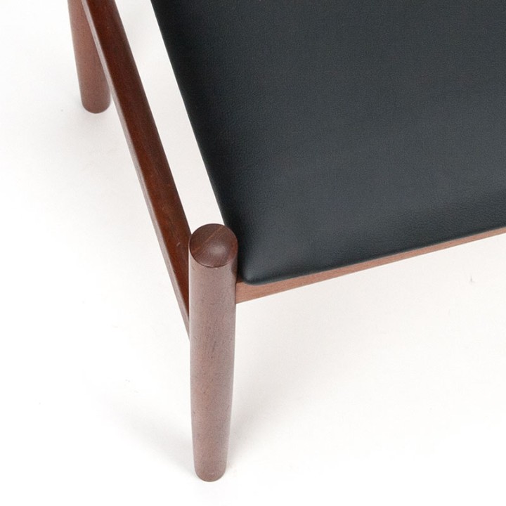 Vintage Danish ottoman in teak