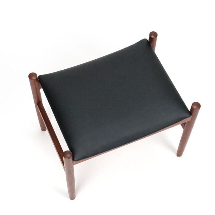 Vintage Danish ottoman in teak