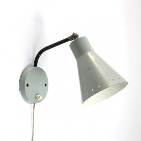 Wall lamp with grey shade 1950's