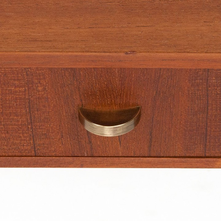Open Mid-Century small teak wall unit with a drawer