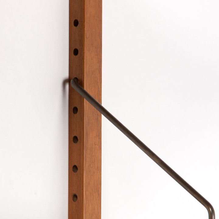 Mid-Century teak wall system/bookshelves