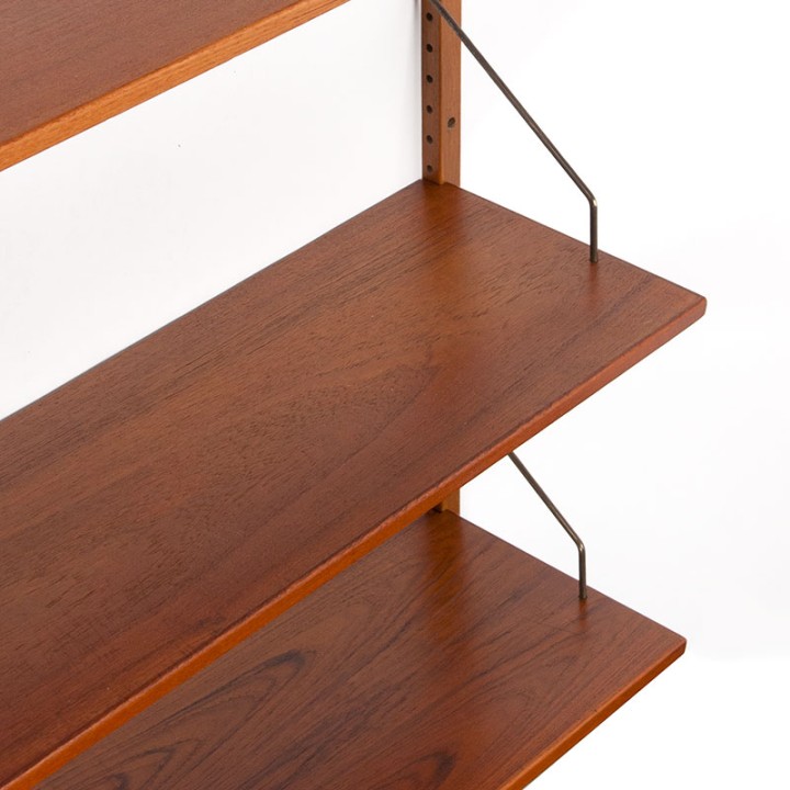 Mid-Century teak wall system/bookshelves