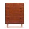 Commode ladekast Mid-Century Deens vintage model in teak