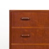 Commode ladekast Mid-Century Deens vintage model in teak