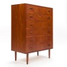 Mid-Century Danish vintage teak chest of drawers