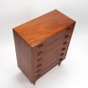 Mid-Century Danish vintage teak chest of drawers
