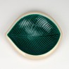 Verceram French vintage leaf-shaped dish