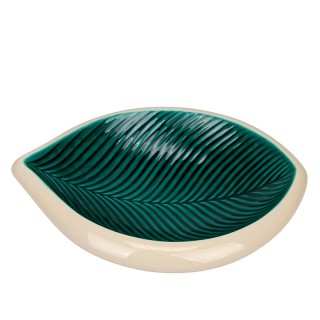 Verceram French vintage leaf-shaped dish