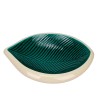 Verceram French vintage leaf-shaped dish