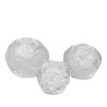 Kosta Boda set of 3 'Snowball' tea light holders by Ann Wärff