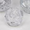 Kosta Boda set van 3 Sneeuwbal waxine houders van Ann Wärff