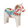 Nils Olsson Swedish vintage white Dala horse