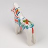 Nils Olsson Swedish vintage white Dala horse