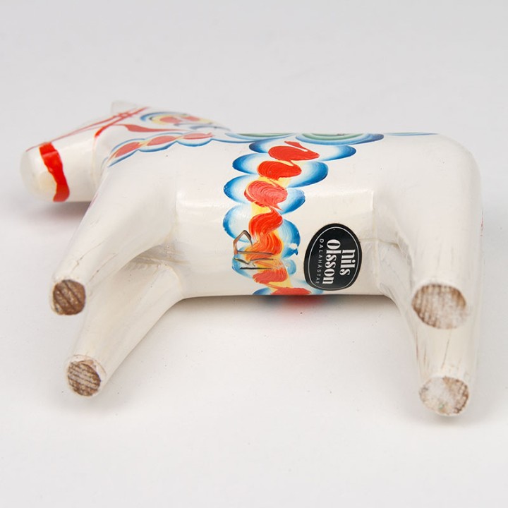 Nils Olsson Zweeds vintage wit Dala paardje