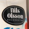 Nils Olsson Swedish vintage white Dala horse
