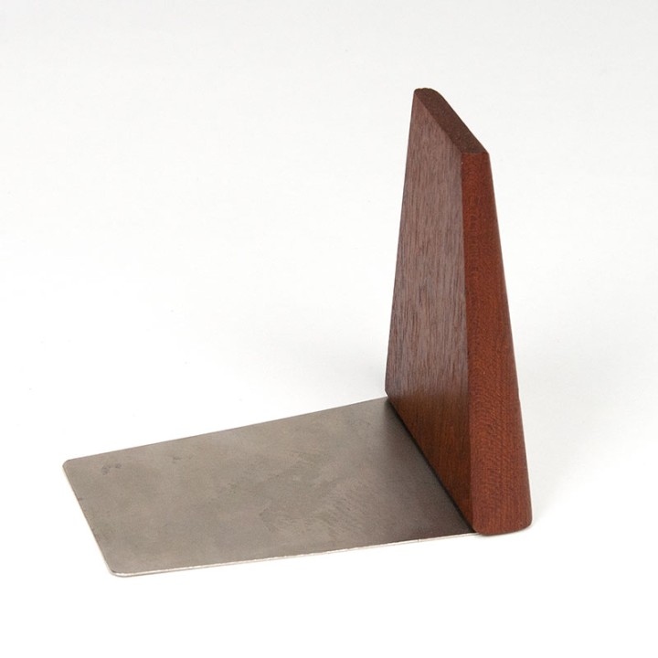 ESA Denmark vintage set van 4 boekensteunen in teak