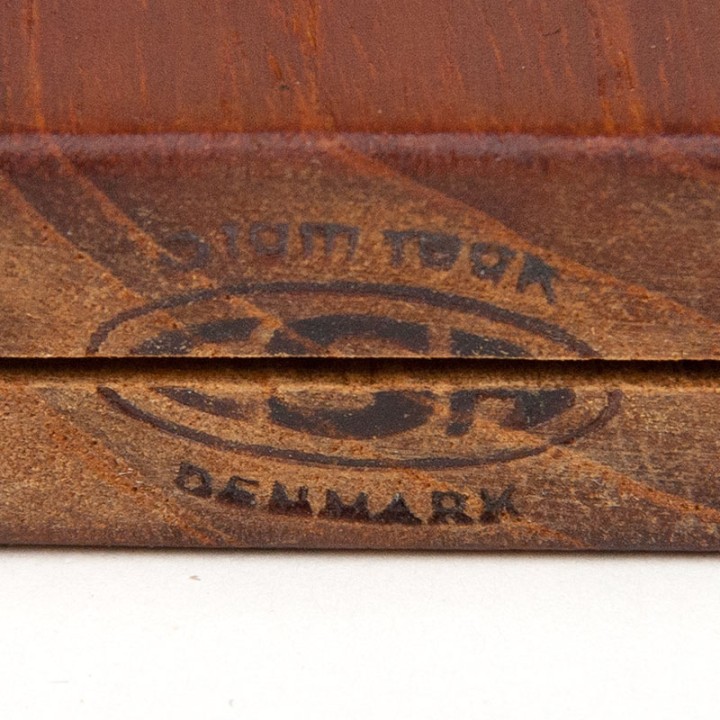 Vintage set of 4 teak bookends by ESA Denmark