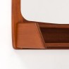 Mid-Century teak Danish mirror with an open compartment