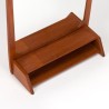 Mid-Century teak Danish mirror with an open compartment