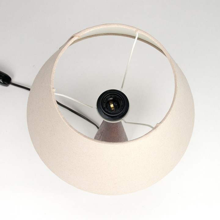 Teak Deens Mid-Century tafellampje