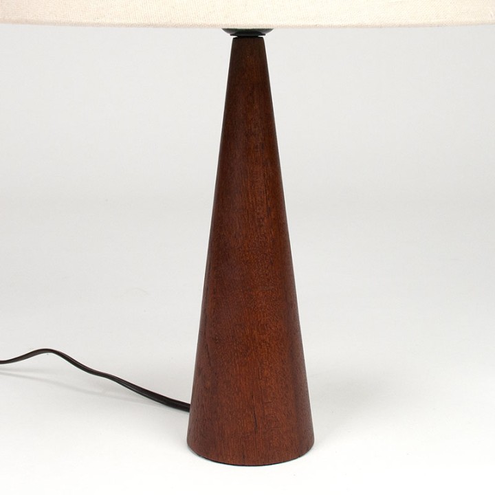 Teak Deens Mid-Century tafellampje