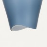 Blauw glazen Deense Mid-Century hanglamp