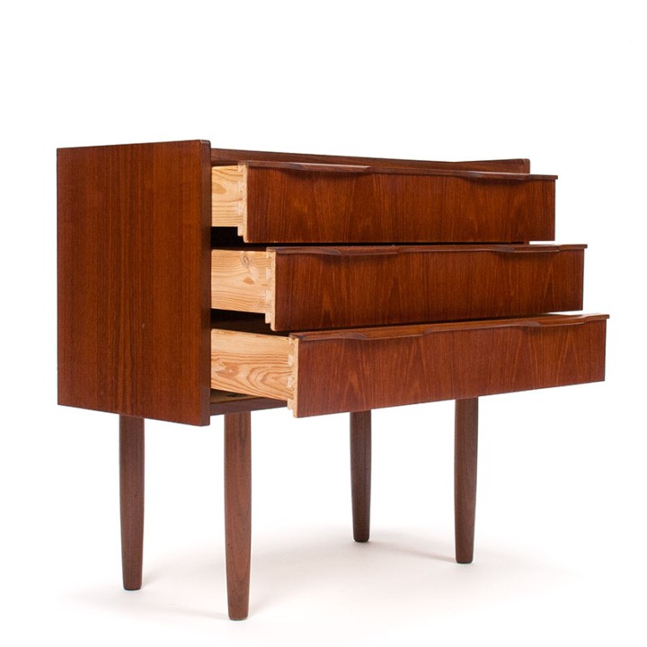 Small vintage chest of drawers with organic-shaped handles