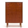 Danish design chest of drawers in teak with round handles
