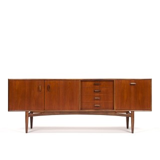 G-Plan Mid-Century lang Brasilia dressoir in teak