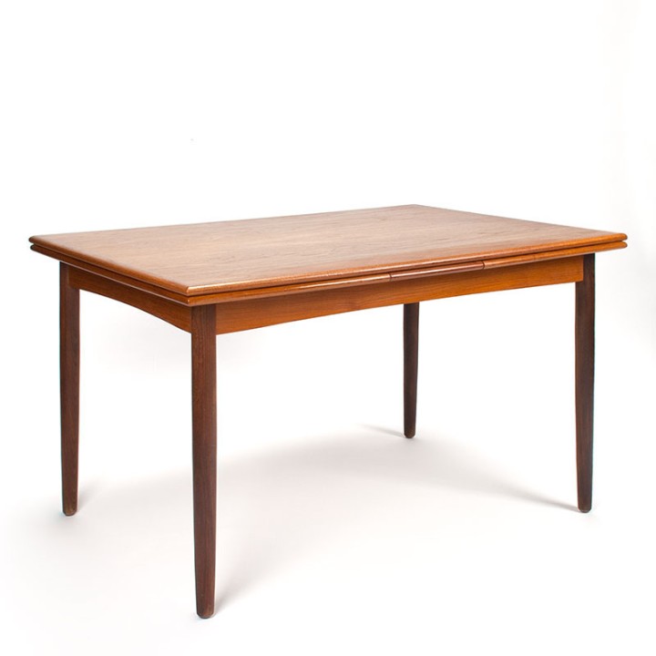 Deense vintage kleine uitschuifbare eettafel van N&R