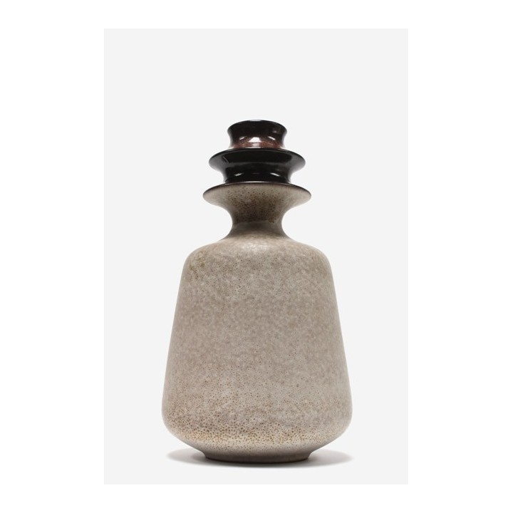 West-Germany vaas beige/ bruin - Retro Studio