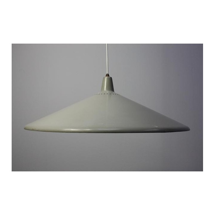Grijs metalen 1950's hanglamp - Retro Studio