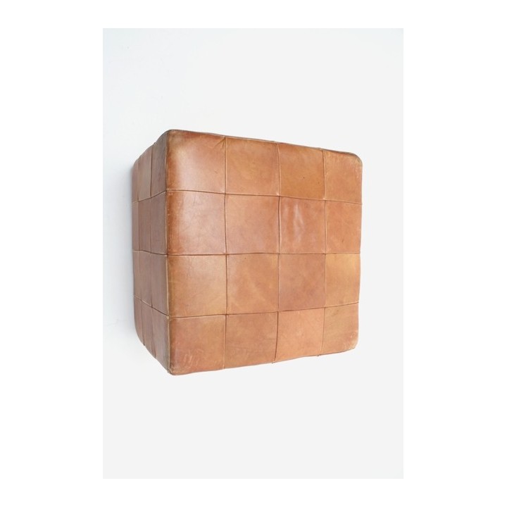 Leather pouffe - Retro Studio