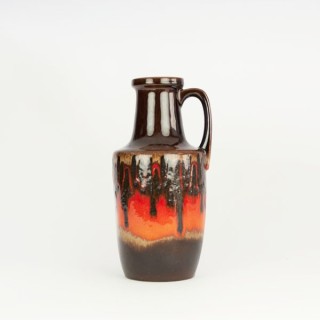 West-Germany vase brown/ orange - Retro Studio