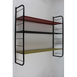 Metal wall rack with square perforation