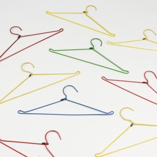 Set van 9 kledinghangers metaal - Retro Studio
