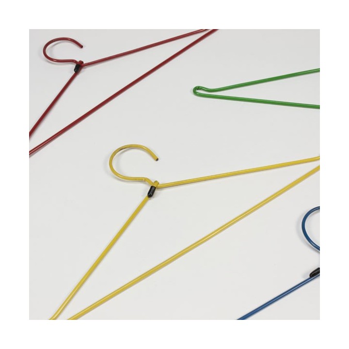 Set van 9 kledinghangers metaal - Retro Studio