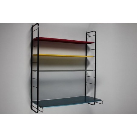 Metal wall rack with a desk