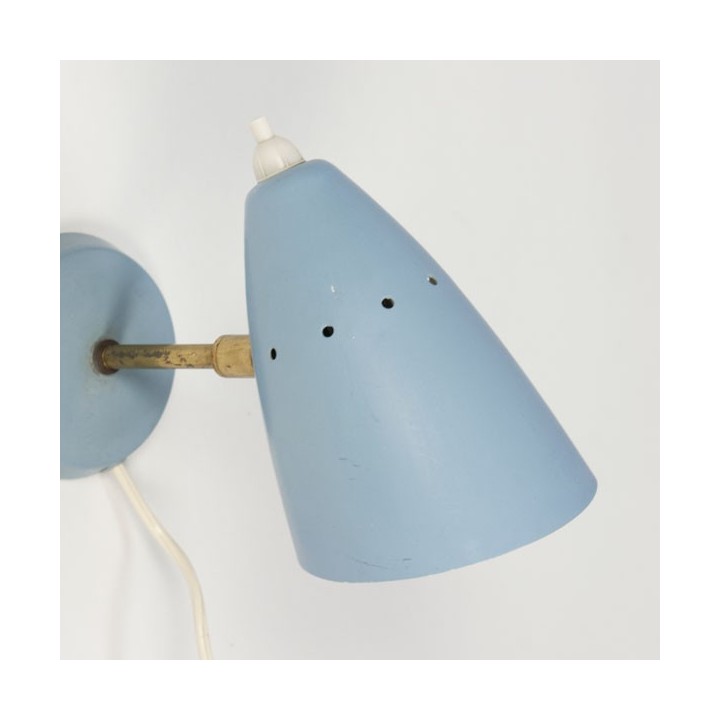 Blue wall lamp from the 1950's - Retro Studio