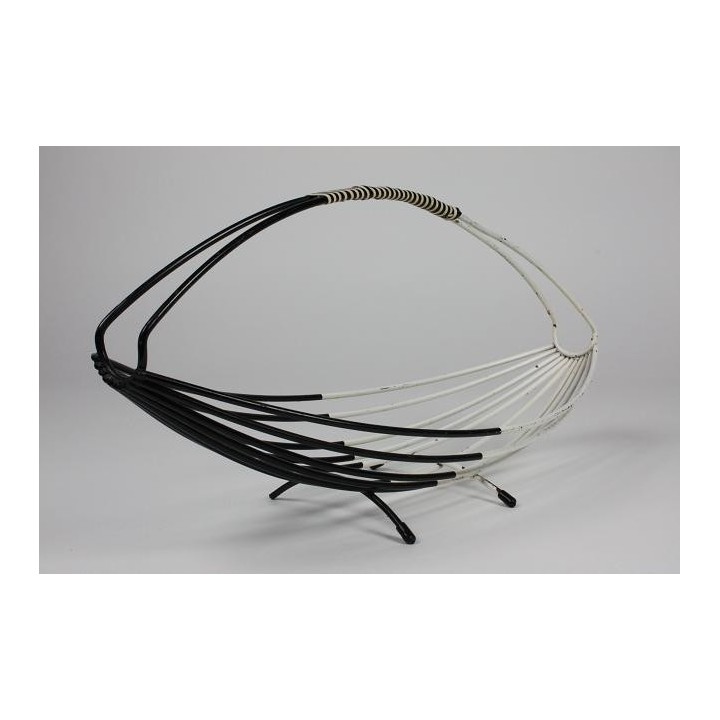 Fruitschaal zwart en wit uit de jaren 50 - Retro Studio